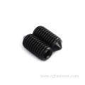 grade 4.8 black zinc plated set screws with cone point DIN914